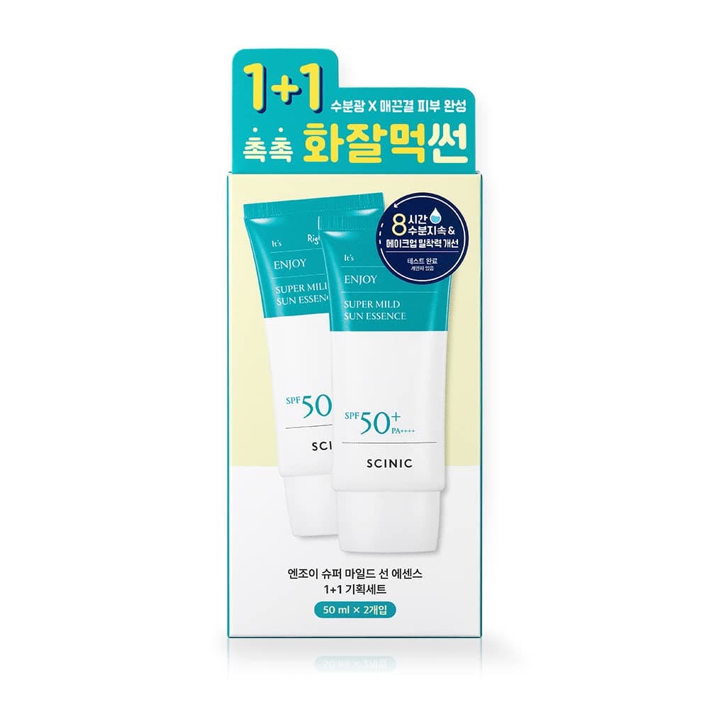 SCINIC Enjoy Super Mild Sun Essence 2 Set SPF50+ PA++++ 1.69 fl oz – image 2
