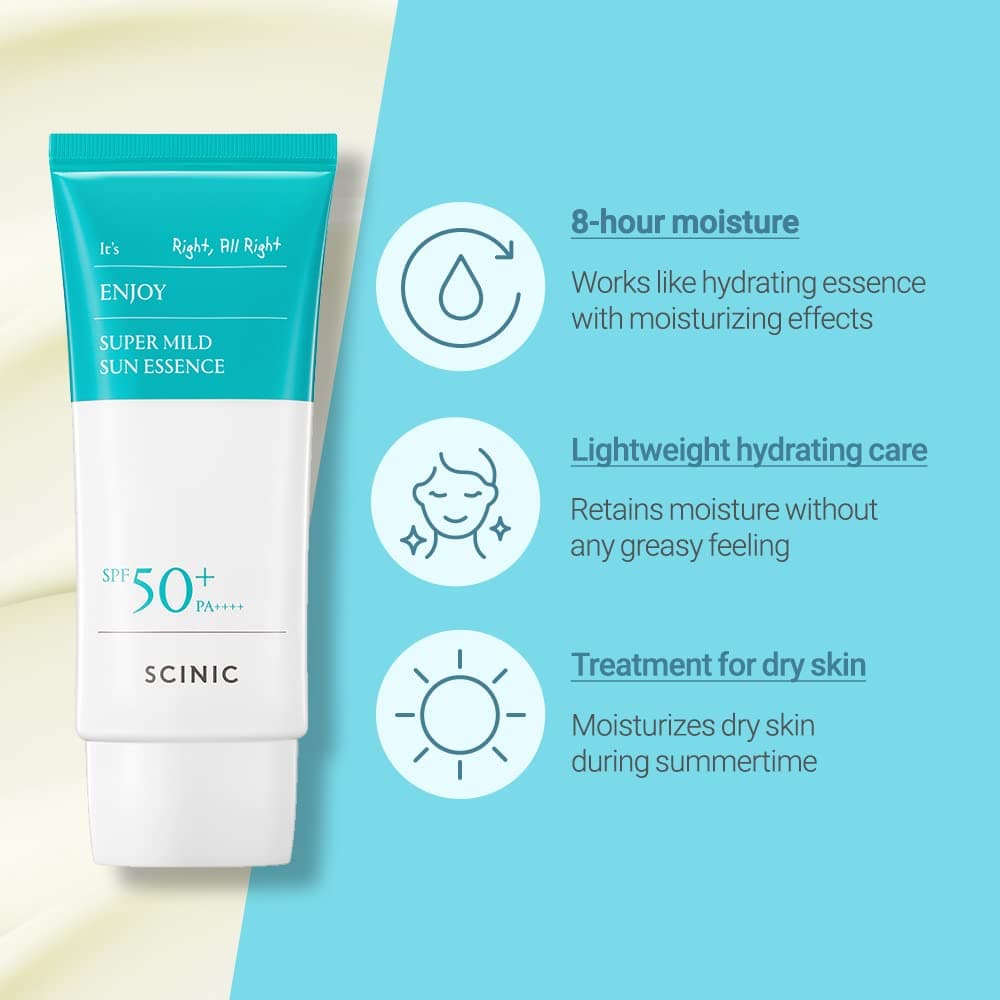 SCINIC Enjoy Super Mild Sun Essence 2 Set SPF50+ PA++++ 1.69 fl oz – image 4