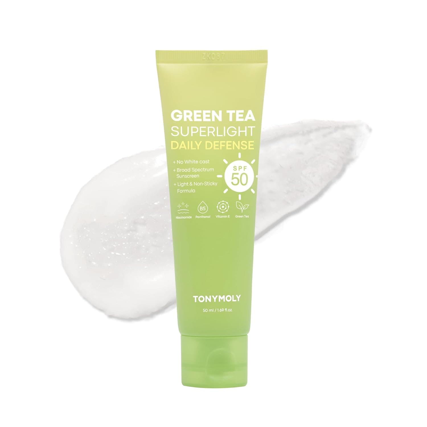 TONYMOLY Green Tea Korean Sunscreen SPF 50+ PA++++ — No White Cast