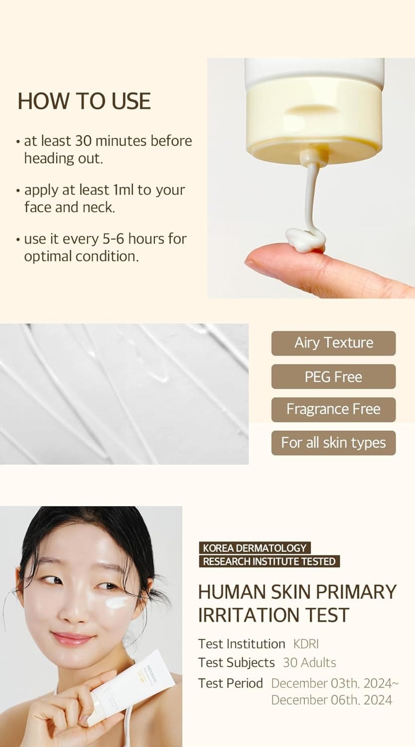 mixsoon Bean Sunscreen-Lightweight Airy Texture SPF 50 Korean Sunscreen for Face – image 7