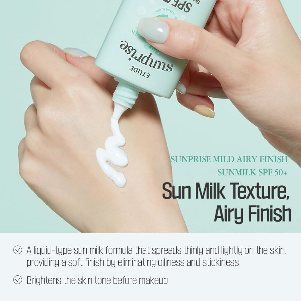 ETUDE Sunprise Sunscreen Mild Sun Milk SPF 50+ / PA++++ – image 2