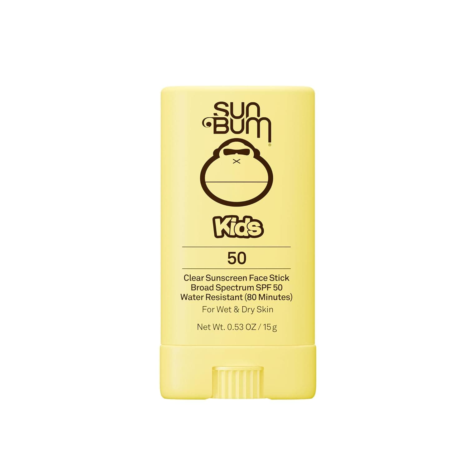 Sun Bum Kids SPF 50 Clear Face Stick Sunscreen