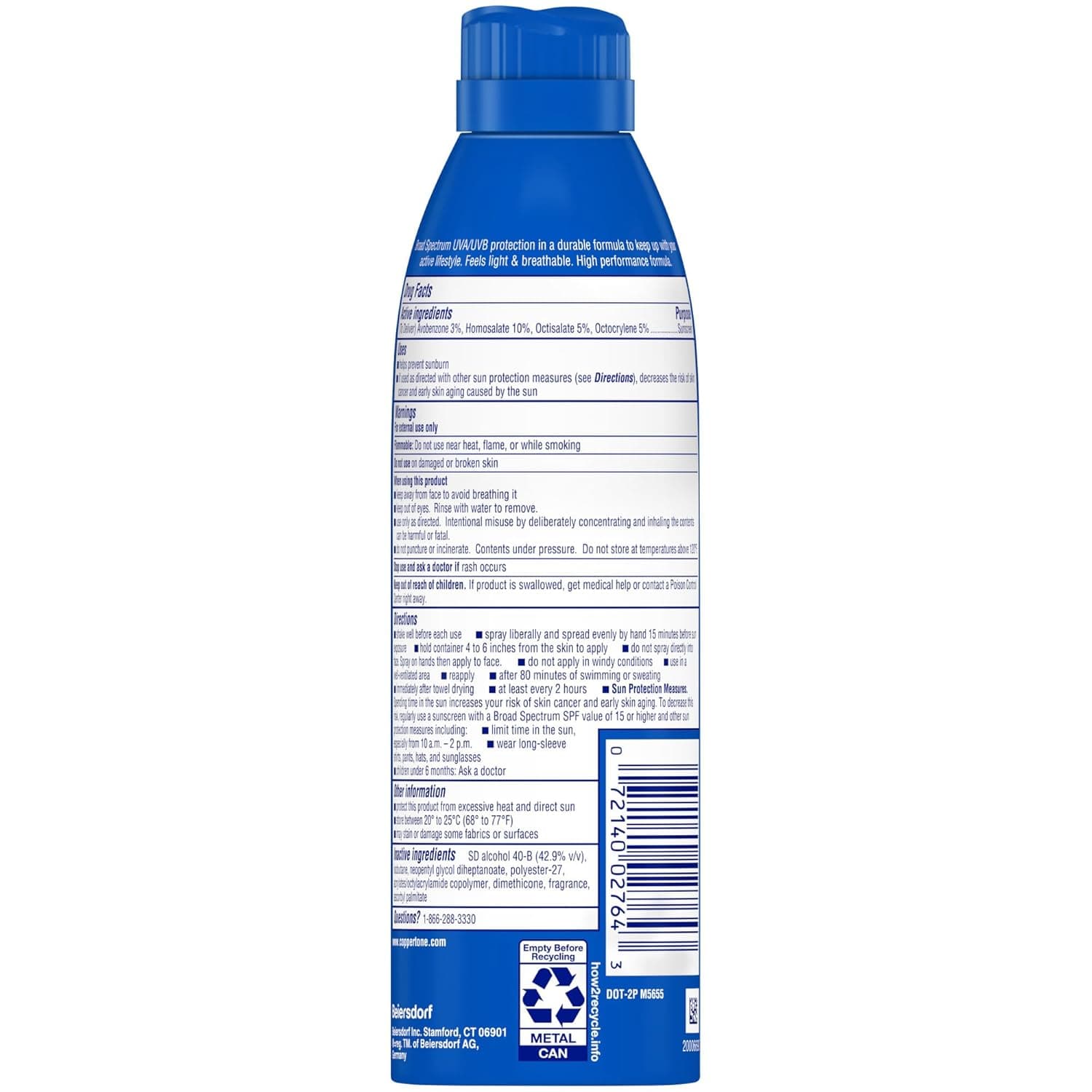 Coppertone Sport Sunscreen Spray SPF 50 – image 12