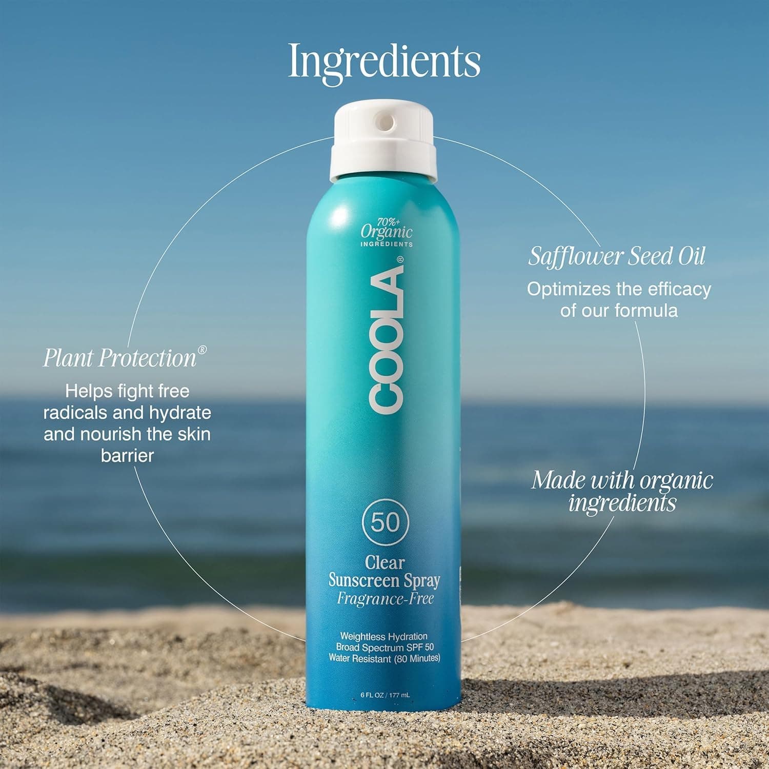 COOLA Organic Sunscreen SPF 50 Sunblock Spray – image 5