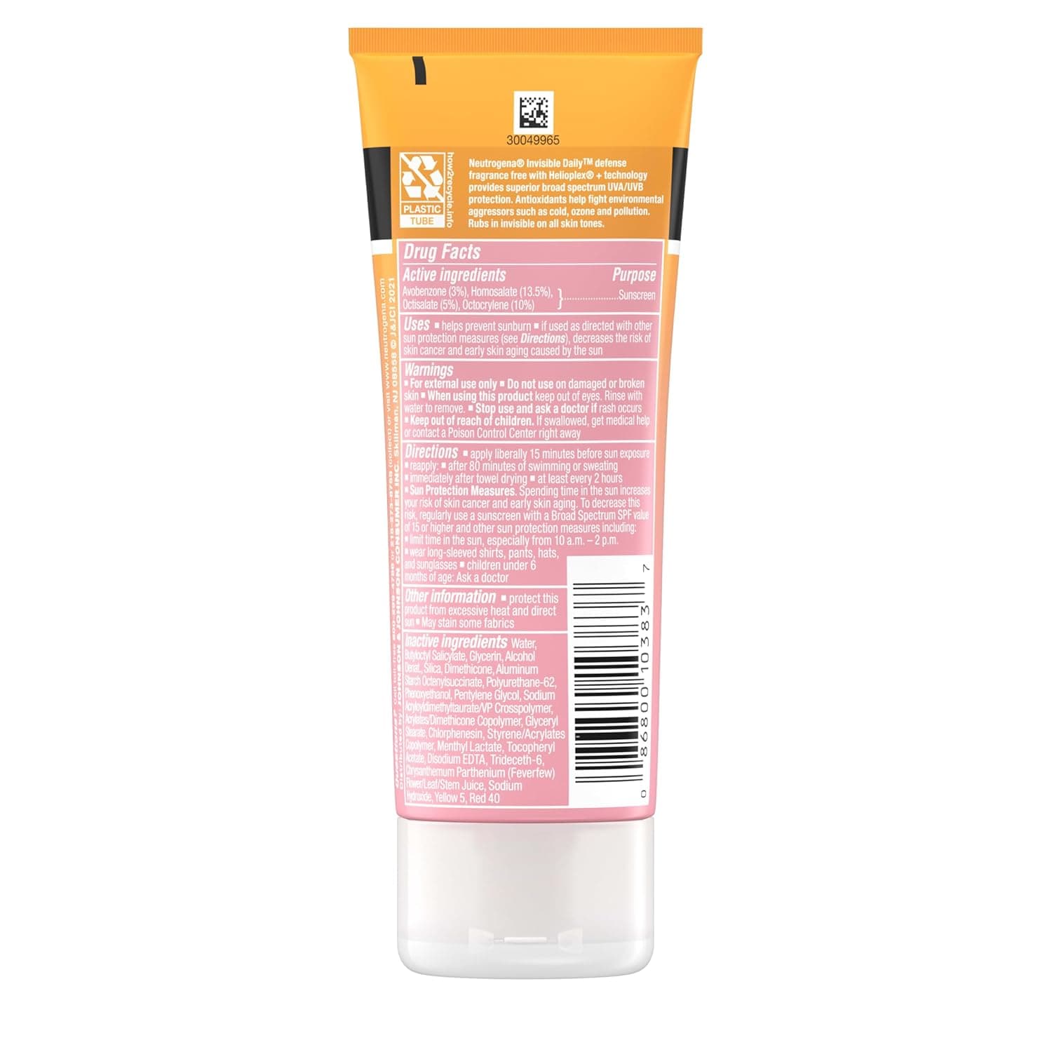 Neutrogena Invisible Daily Defense Fragrance-Free Sunscreen Lotion – image 9