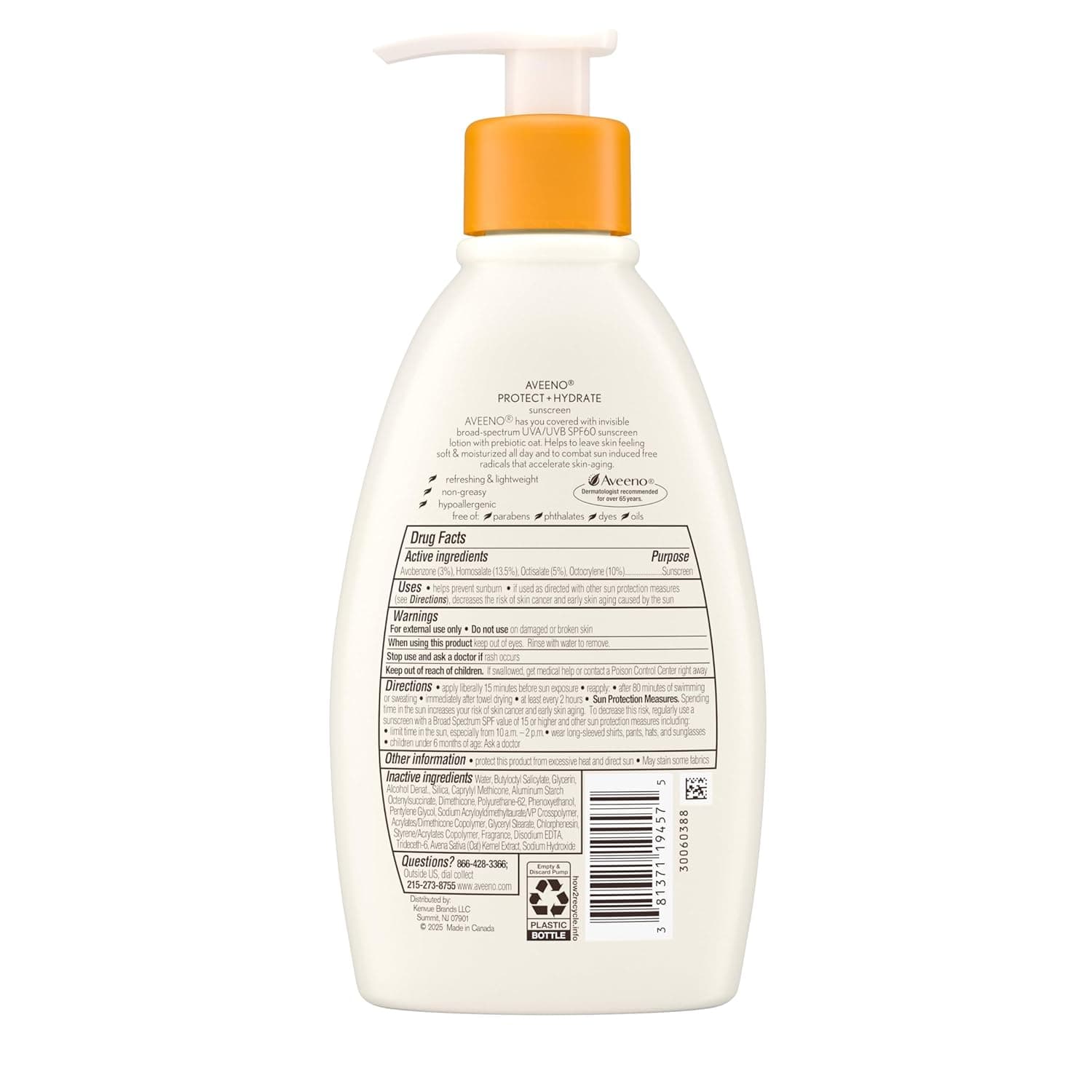 Aveeno Protect + Hydrate Sunscreen Moisturizing Lotion with Prebiotic Oat – image 6