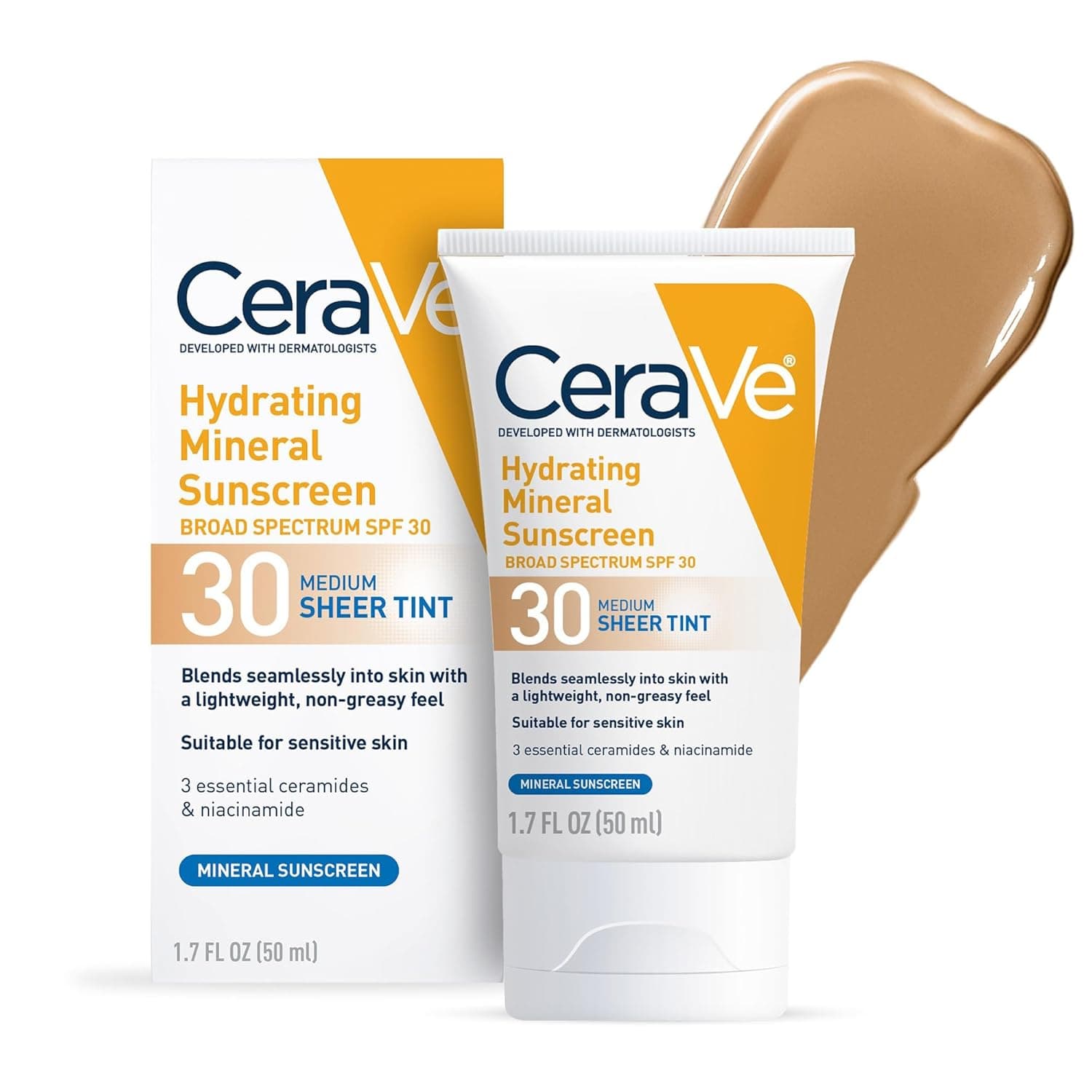 CeraVe Hydrating Mineral Sunscreen SPF 30 with Sheer Tint