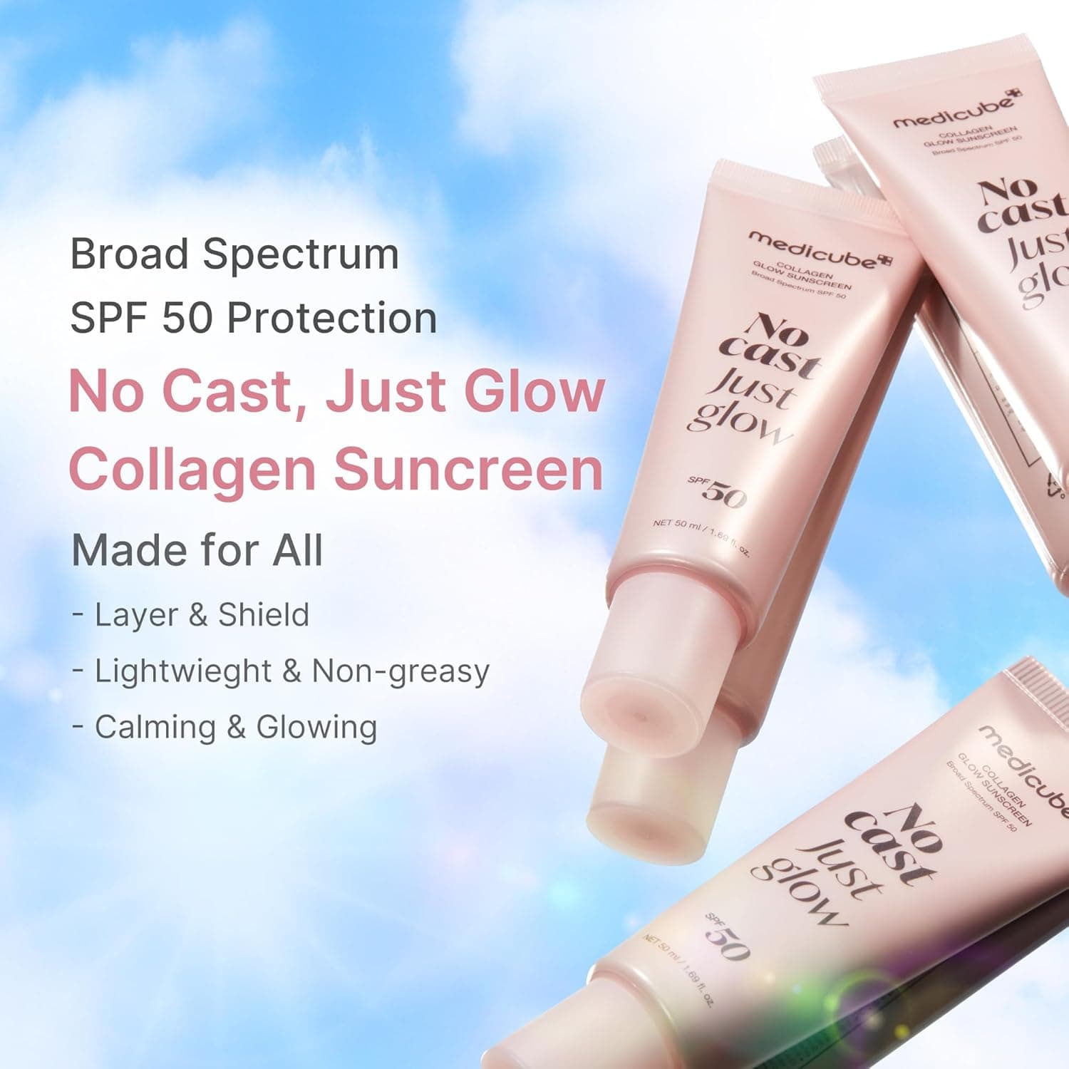 medicube No Cast Just Glow Collagen Sunscreen – image 2