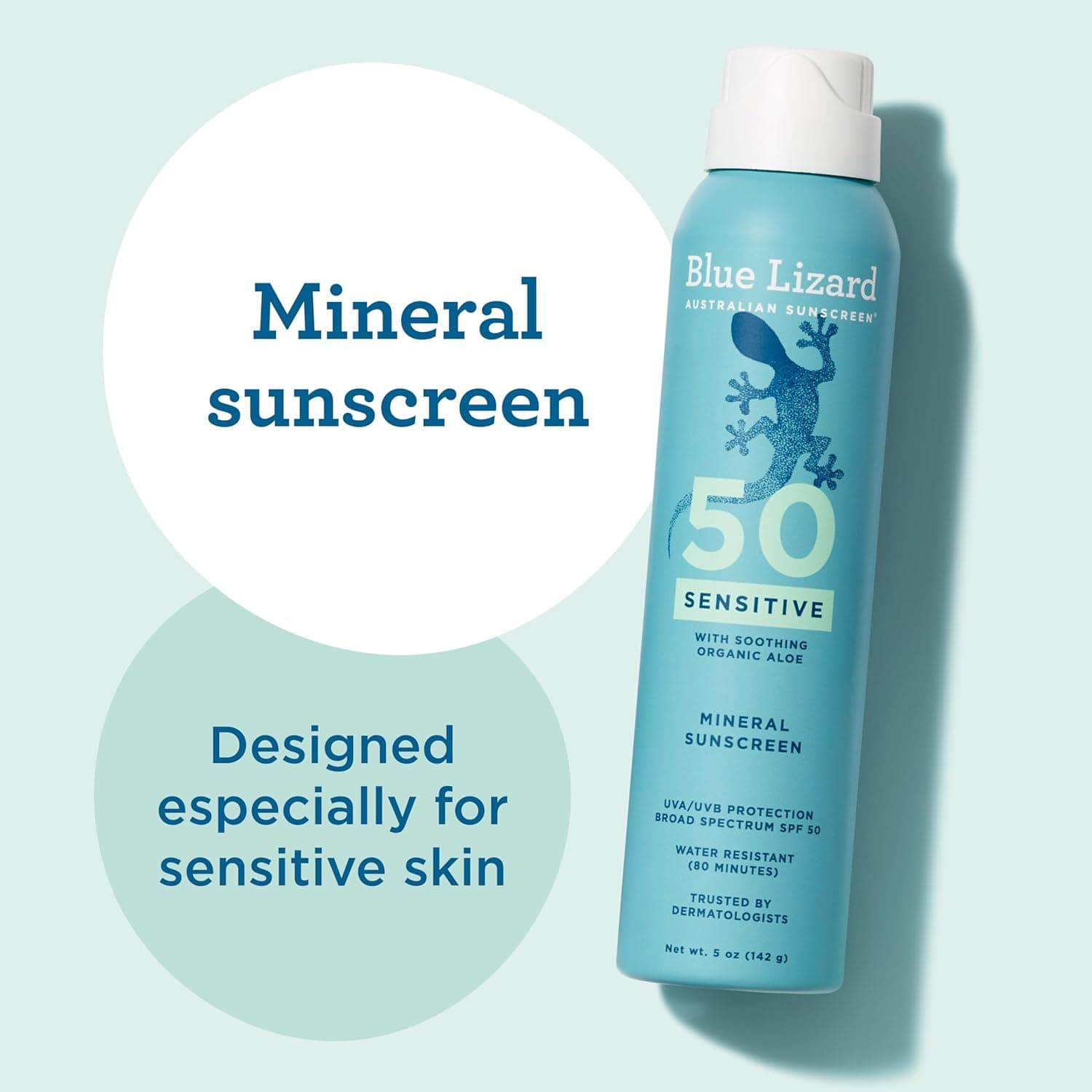 Blue Lizard Sensitive Mineral SPF 50 Spray – image 4
