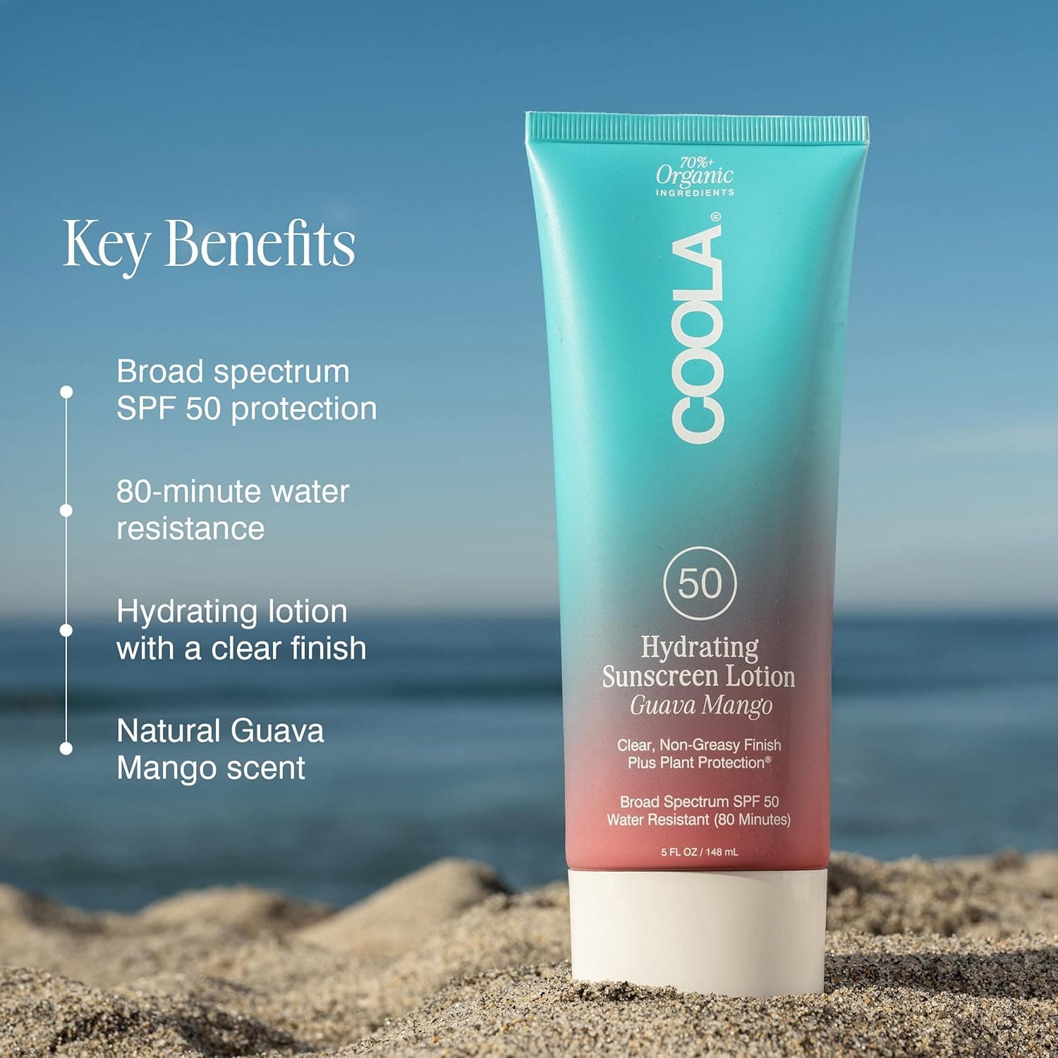 COOLA Organic Sunscreen SPF 50 Sunblock Body Lotion – image 2