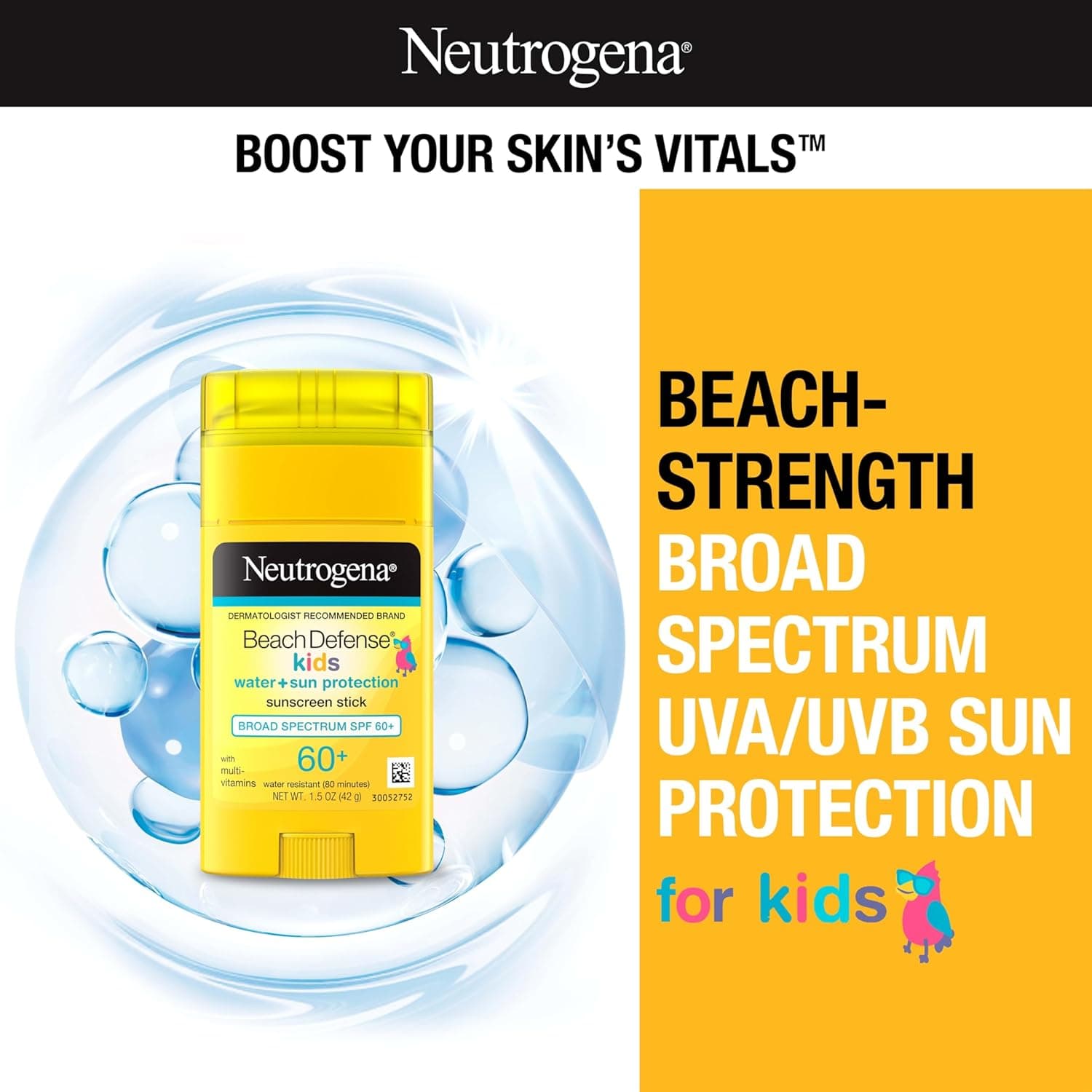 Neutrogena Beach Defense Kids Sunscreen Stick SPF 60+ – image 2