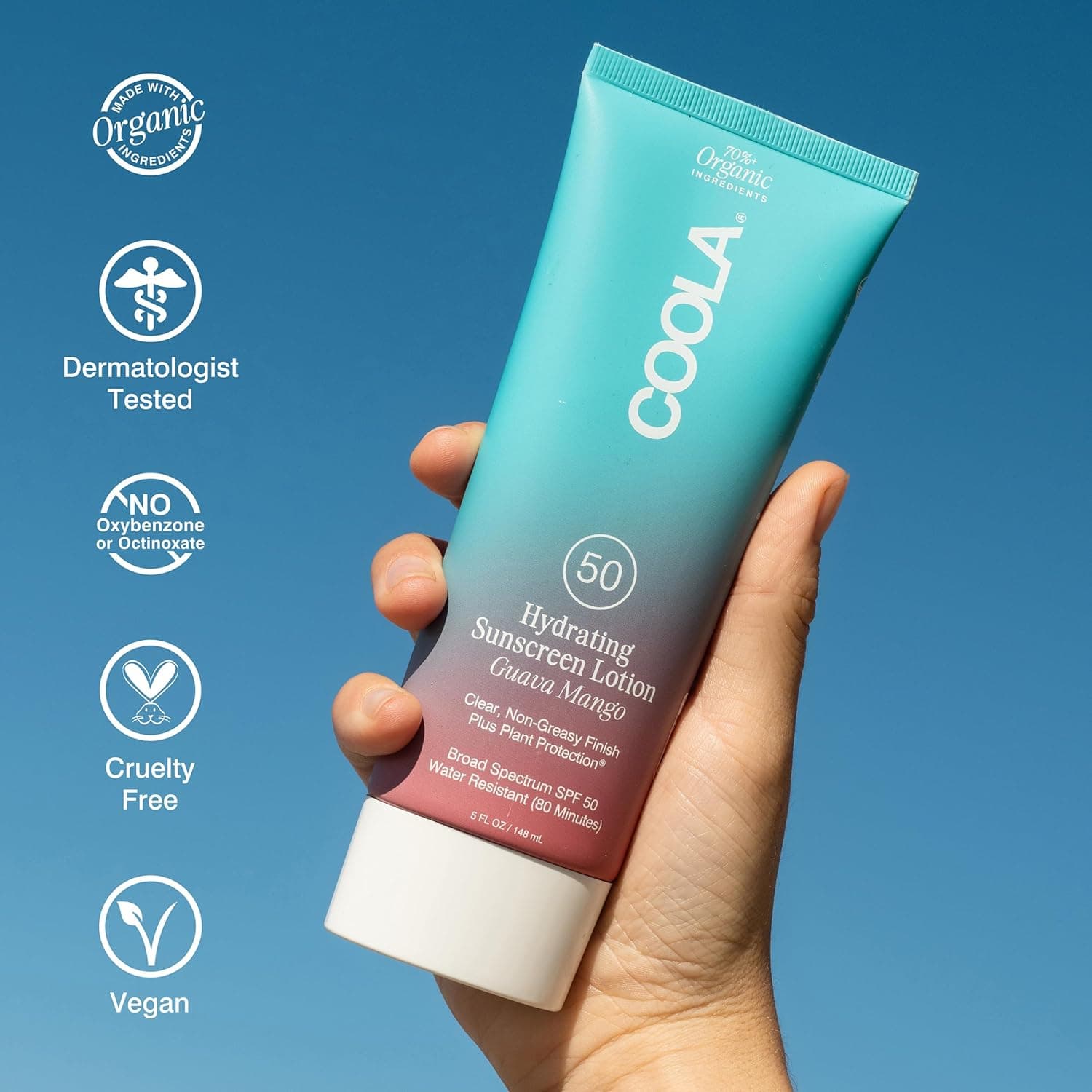 COOLA Organic Sunscreen SPF 50 Sunblock Body Lotion – image 5