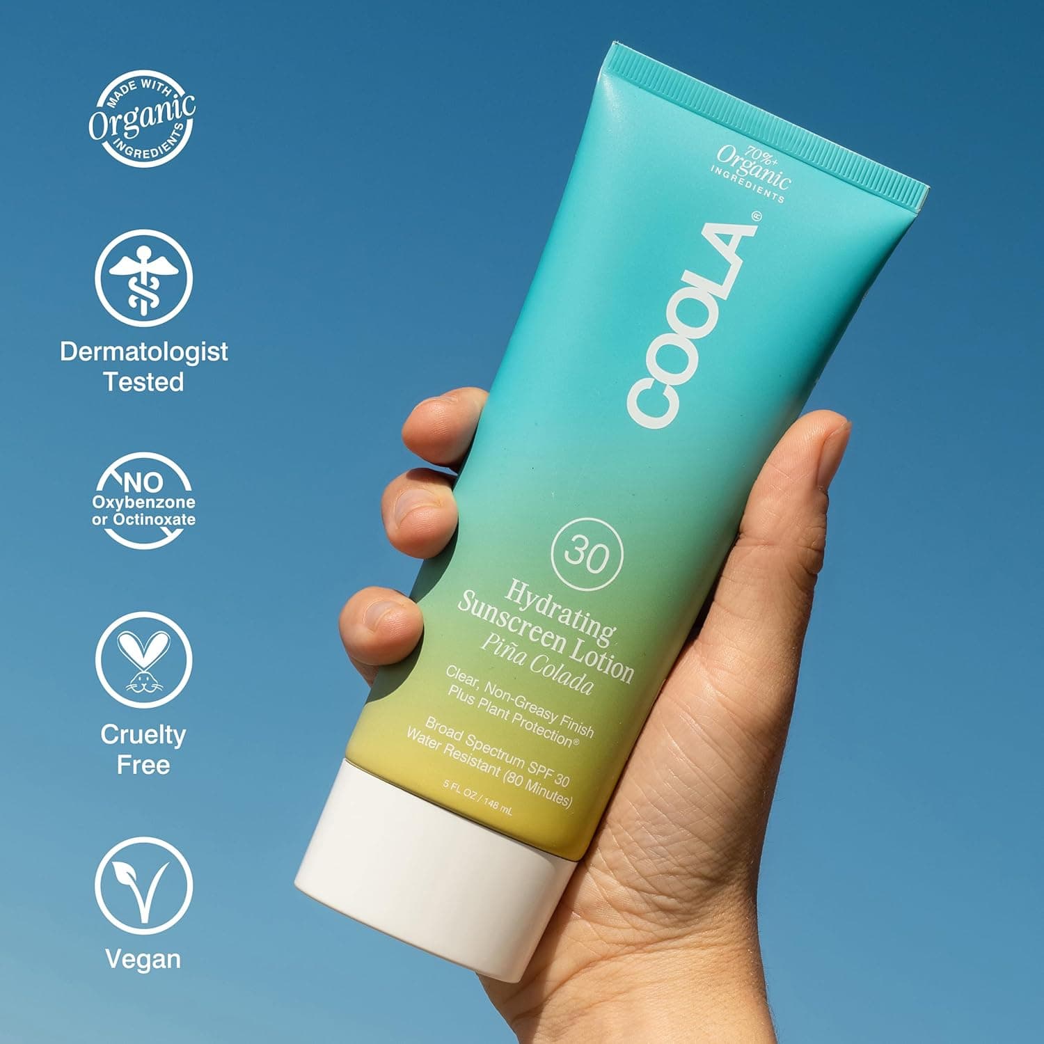COOLA Organic Sunscreen SPF 30 Sunblock Body Lotion – image 5