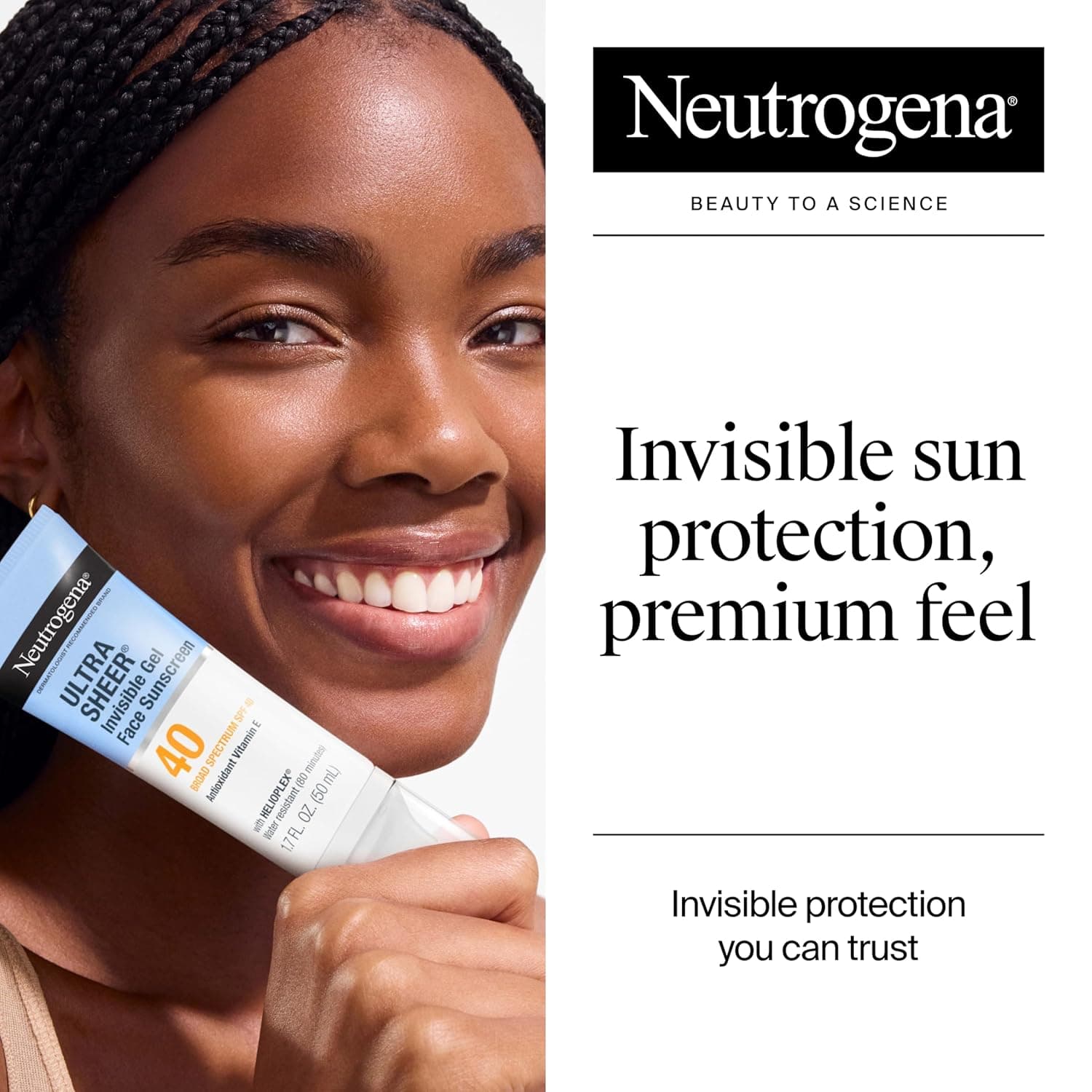 Neutrogena Ultra Sheer Invisible Gel Face Sunscreen SPF 40 – image 2