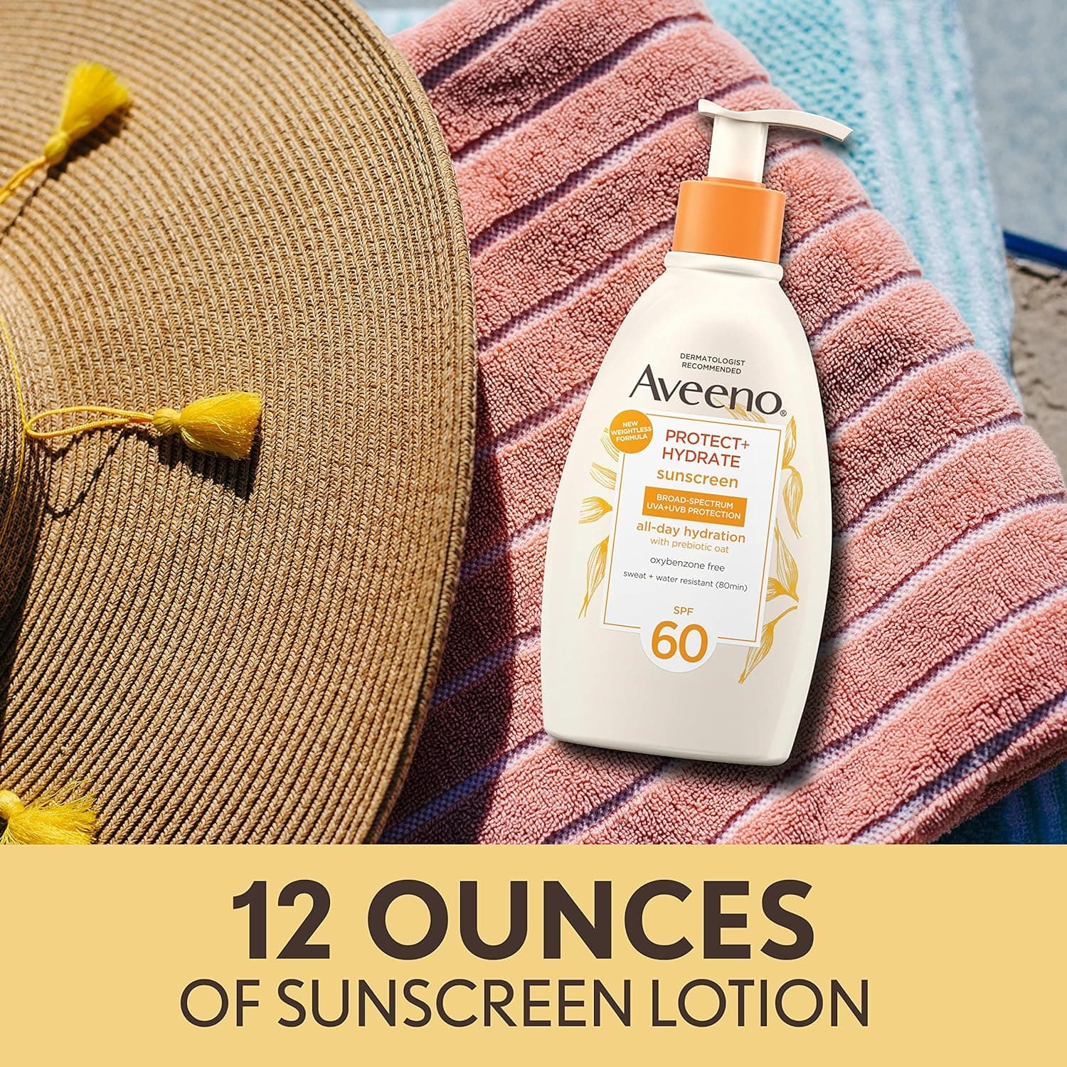 Aveeno Protect + Hydrate Sunscreen Moisturizing Lotion with Prebiotic Oat – image 3