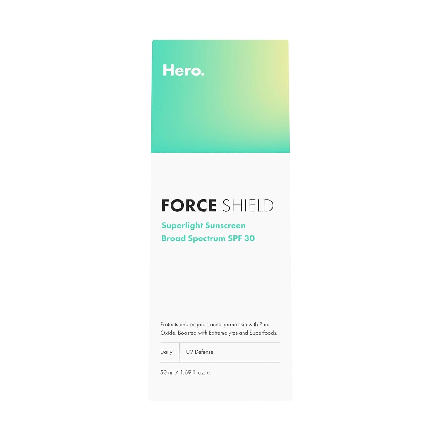 Hero Cosmetics Force Shield Superlight Sunscreen SPF 30