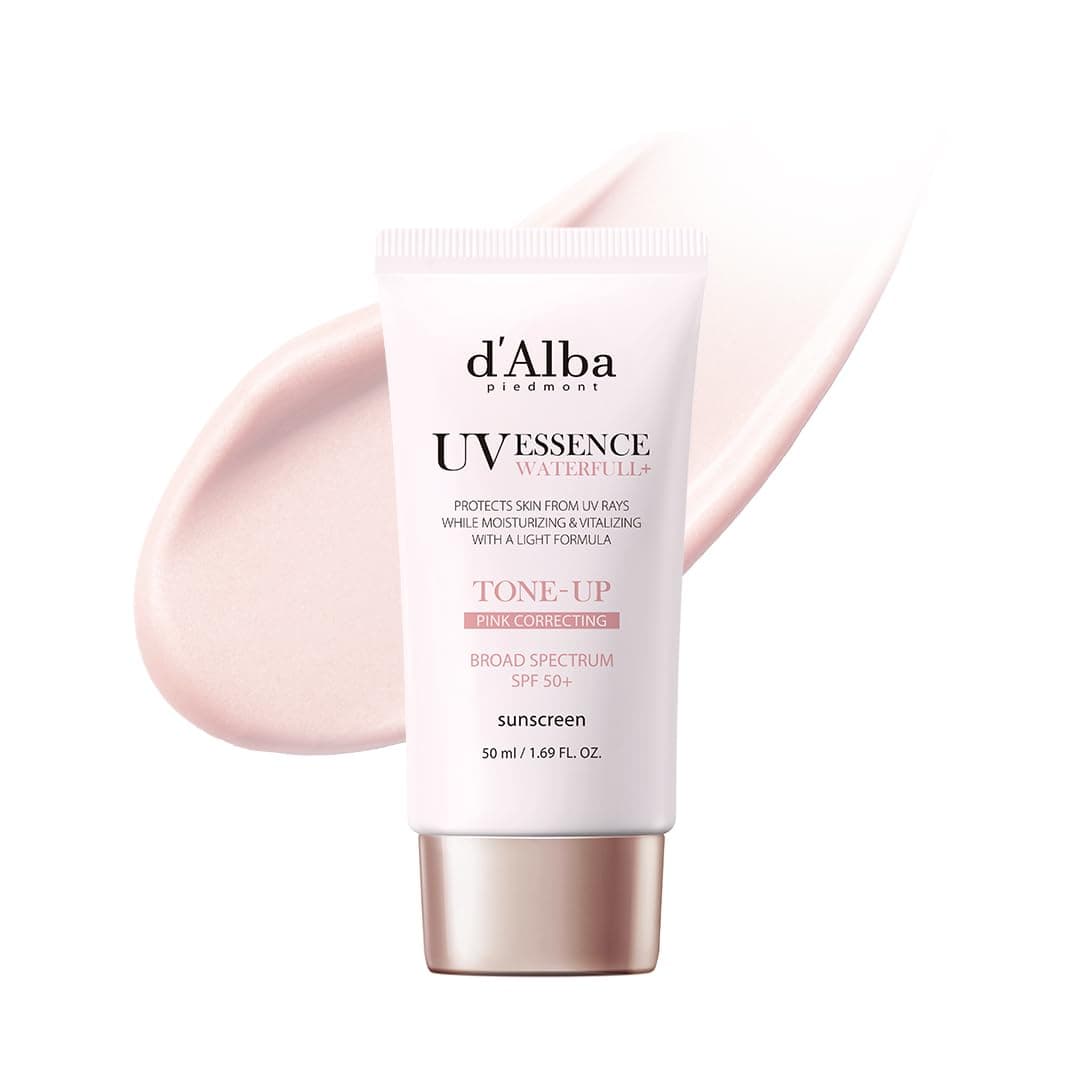 d'alba Piedmont Waterfull Tone-Up Sunscreen Serum BROAD SPECTRUM SPF 50 + Korean Sunscreen for Face