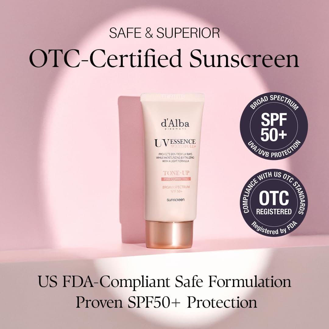 d'alba Piedmont Waterfull Tone-Up Sunscreen Serum BROAD SPECTRUM SPF 50 + Korean Sunscreen for Face – image 3