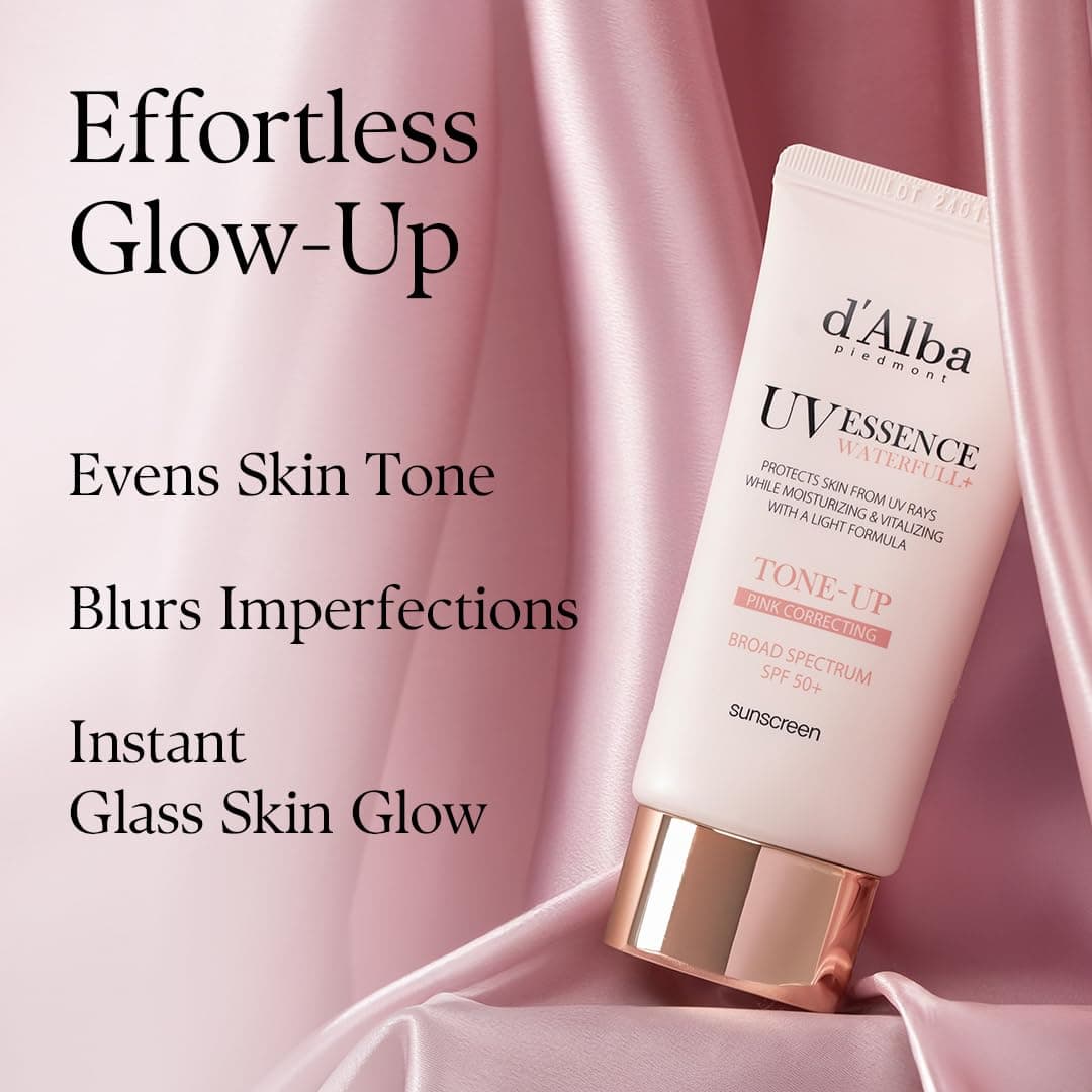 d'alba Piedmont Waterfull Tone-Up Sunscreen Serum BROAD SPECTRUM SPF 50 + Korean Sunscreen for Face – image 5