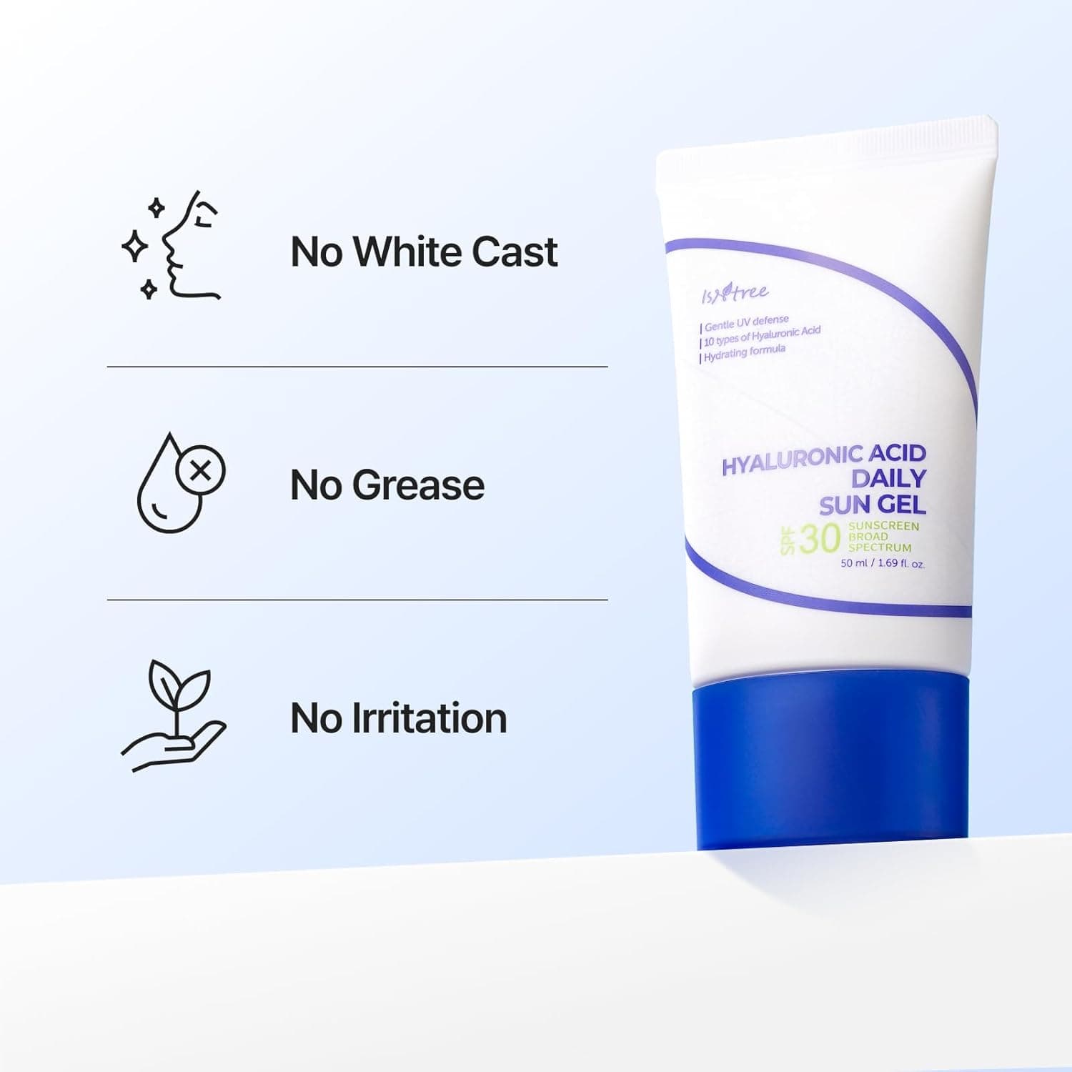 ISNTREE Hyaluronic Acid Daily Sun Gel 50ml – image 3