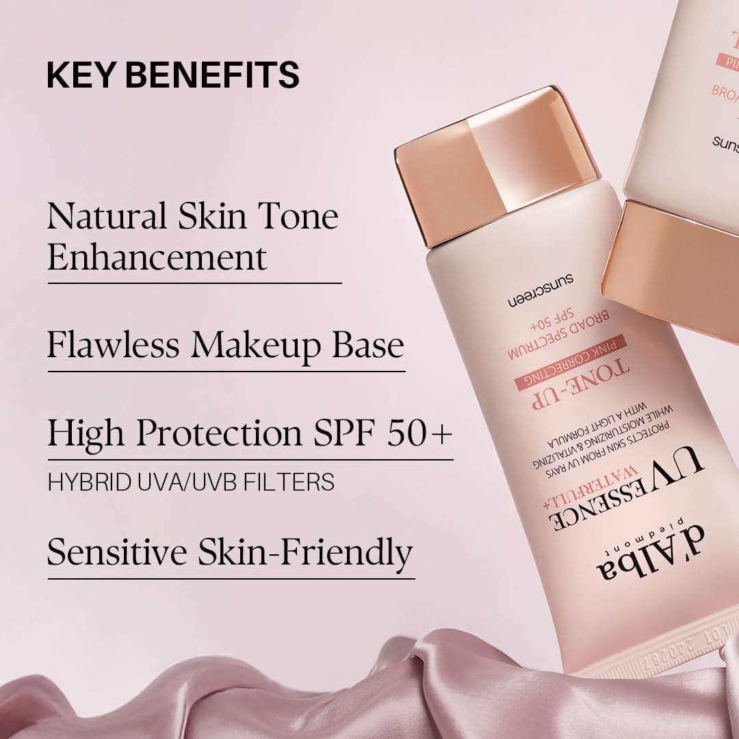 d'alba Piedmont Waterfull Tone-Up Sunscreen Serum BROAD SPECTRUM SPF 50 + Korean Sunscreen for Face – image 6