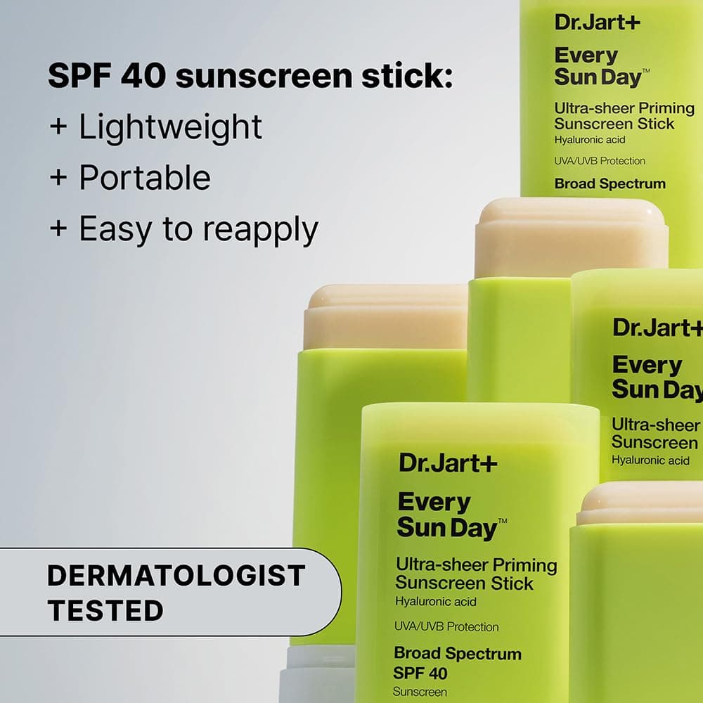Dr.Jart+ Every Sun Day Invisible Korean Priming Sunscreen Stick SPF 40 with Hyaluronic Acid – image 2