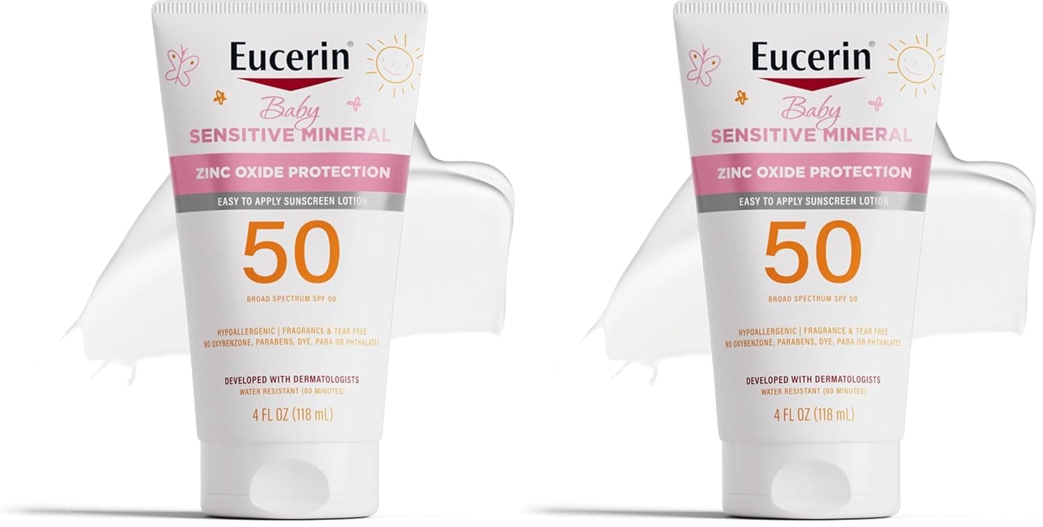 Eucerin Sun Sensitive Mineral Baby Sunscreen Lotion SPF 50 with Zinc Oxide Protection – image 9