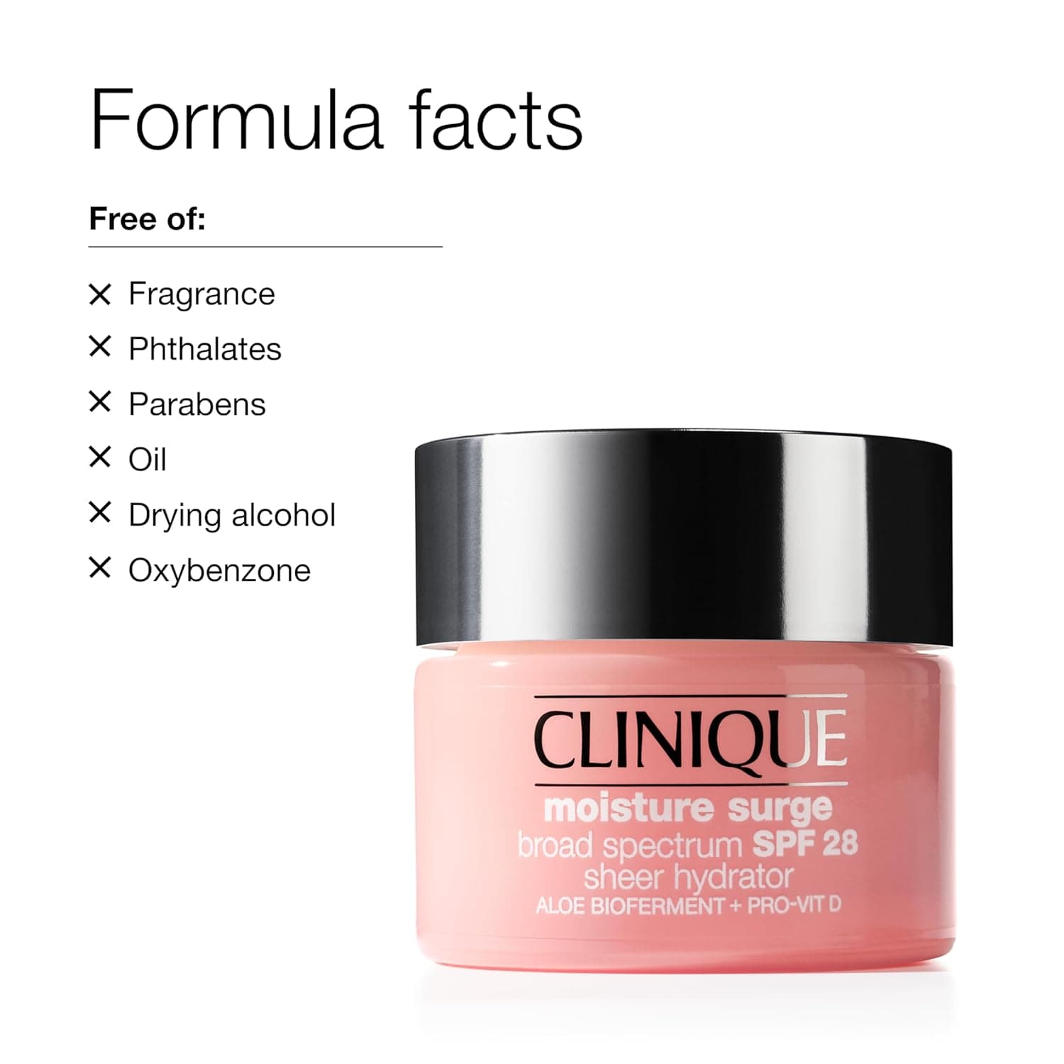 Clinique Moisture Surge Broad Spectrum SPF 28 Sheer Hydrator Face Moisturizer With Hyaluronic Acid, Aloe Bioferment + Provitamin D – image 6