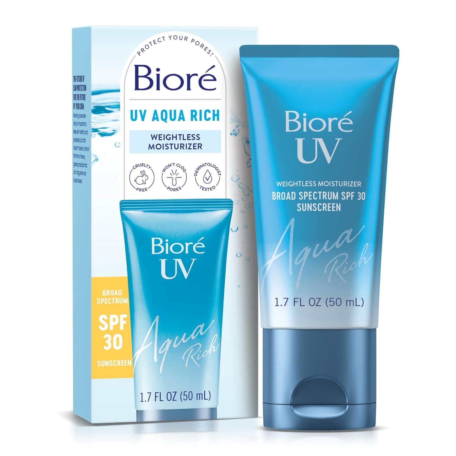 Biore UV Aqua Rich Daily Hydrating Facial Moisturizer with SPF 50 – image 10