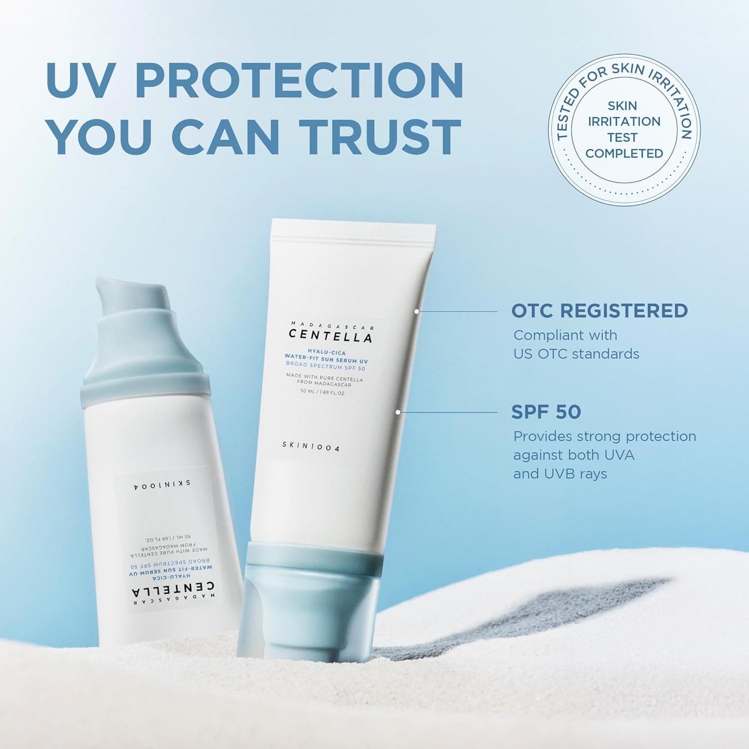 SKIN1004 Centella Hyalu-Cica Water-Fit Sun Serum UV – image 3