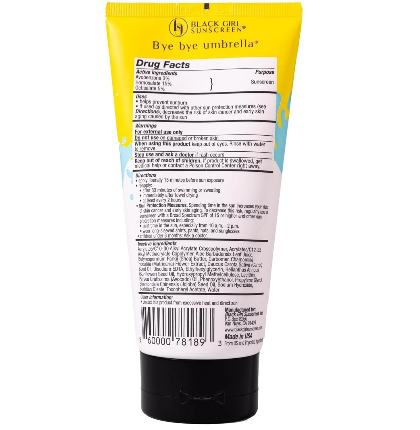Black Girl Sunscreen Kids SPF 50 Lotion for Face & Body- Sun Protection for Skin – image 2