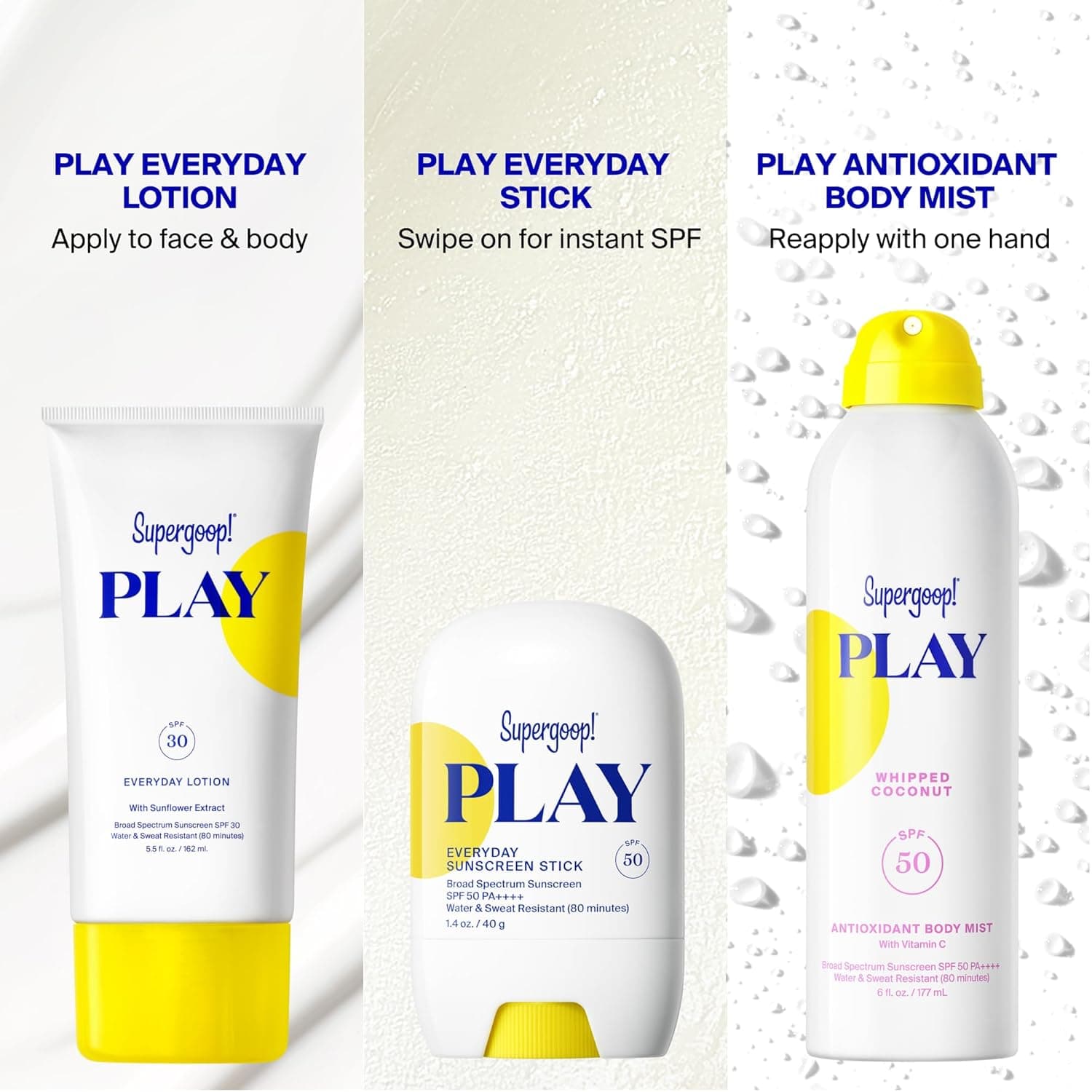 Supergoop! PLAY Antioxidant Body Mist Vitamin C -SPF 50 PA++++ Broad Spectrum Sunscreen – image 10