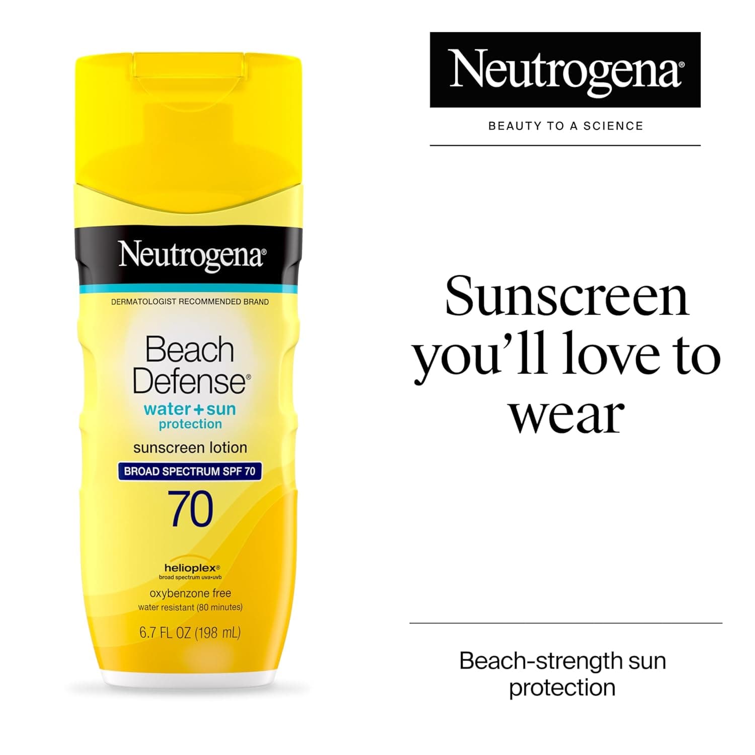Neutrogena Sunscreen Lotion Beach Defense SPF 70 – image 2