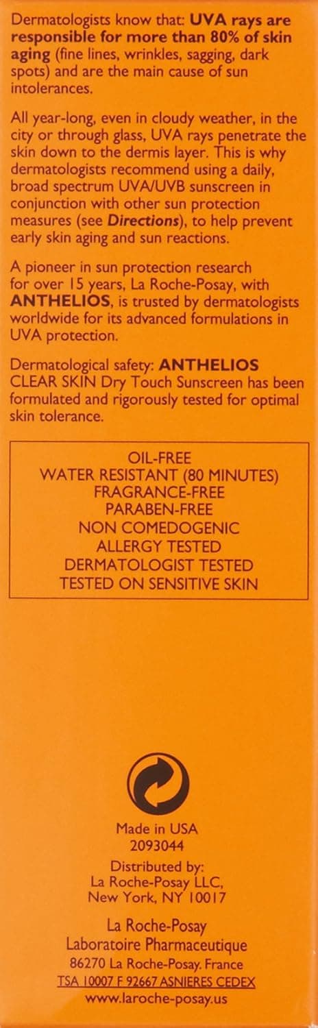 La Roche-Posay Anthelios Clear Skin Sunscreen Dry Touch SPF 60 – image 8