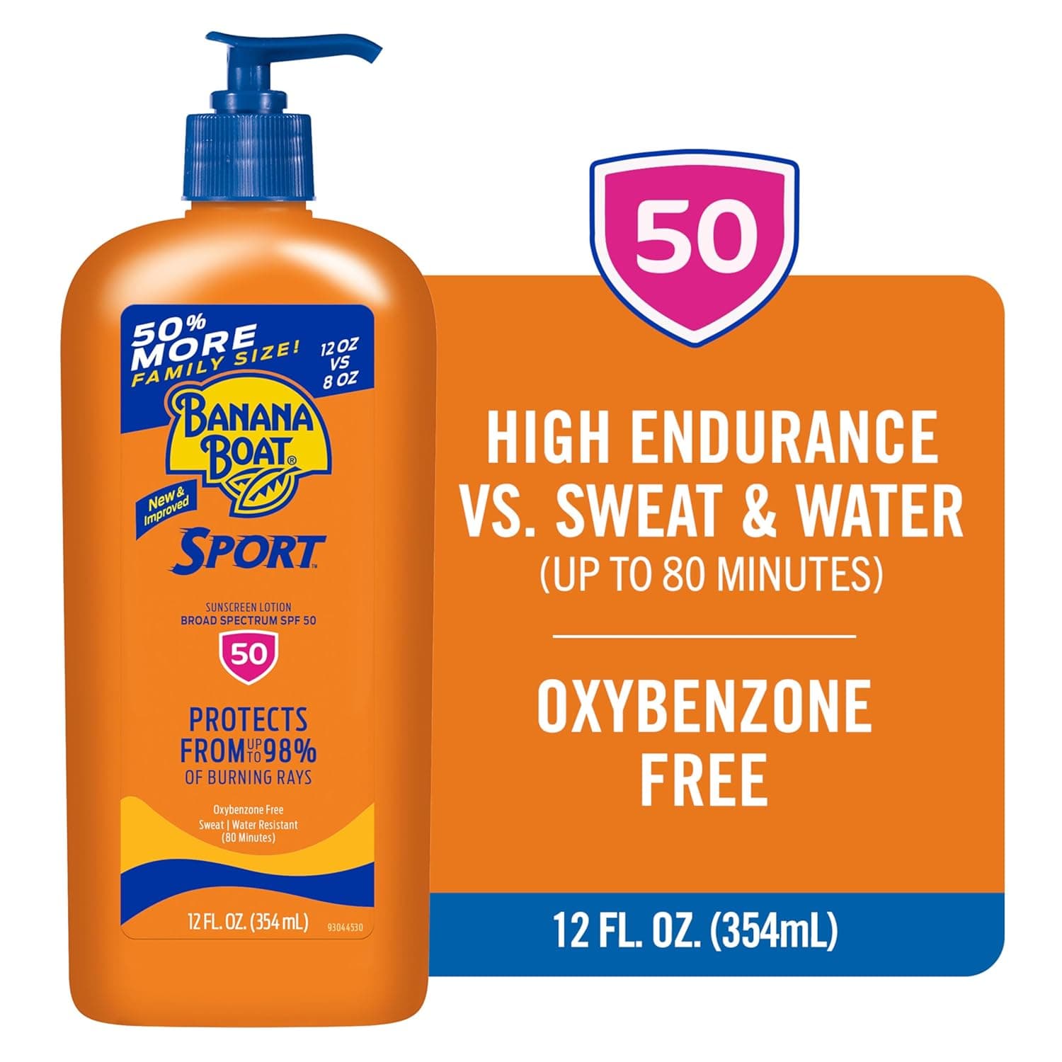 Banana Boat Sport Ultra SPF 50 Sunscreen Lotion, 12oz – image 2