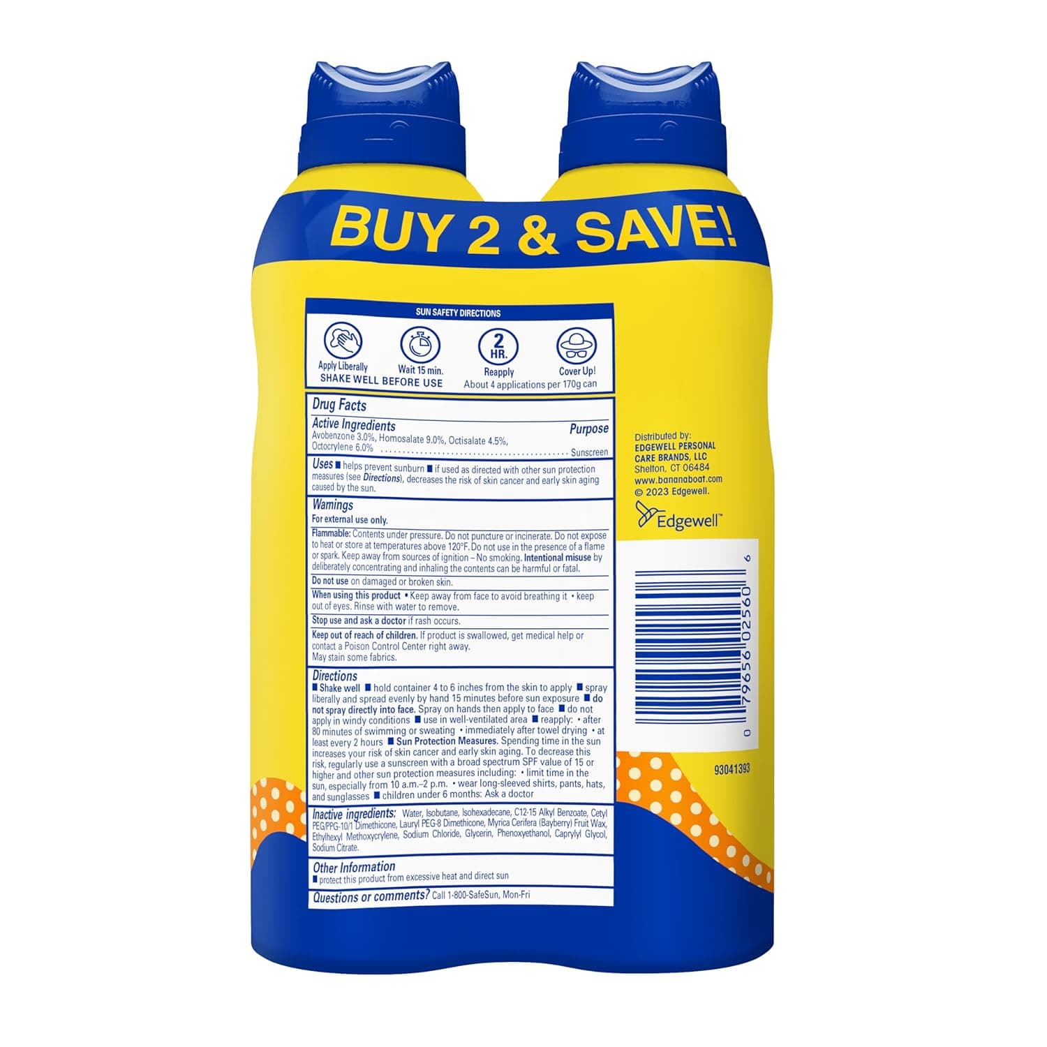 Banana Boat Sport Kids Sunscreen Spray SPF 50, Twin Pack – image 8