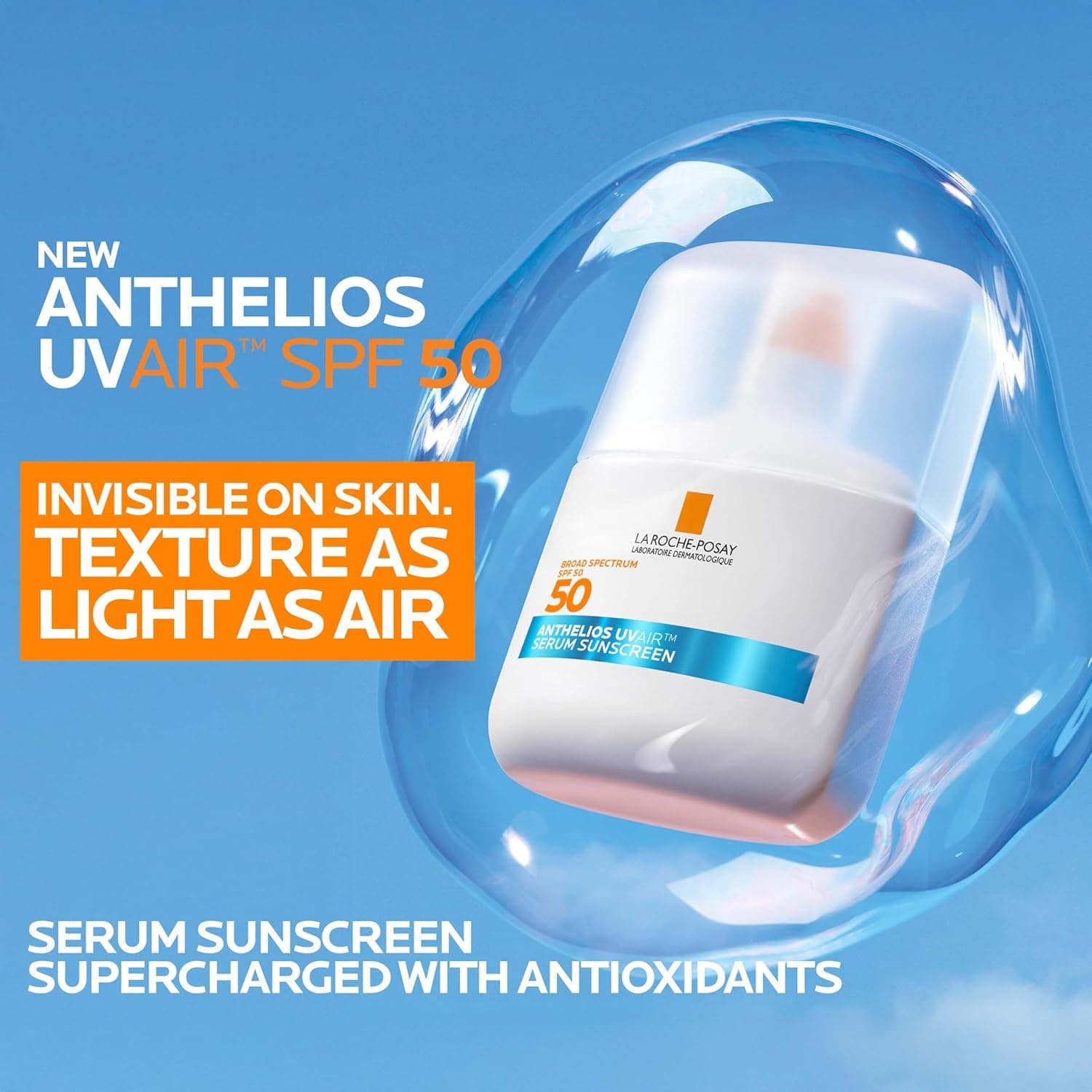 La Roche-Posay Anthelios UVAir Sunscreen Serum SPF 50 for Sensitive Skin – image 2