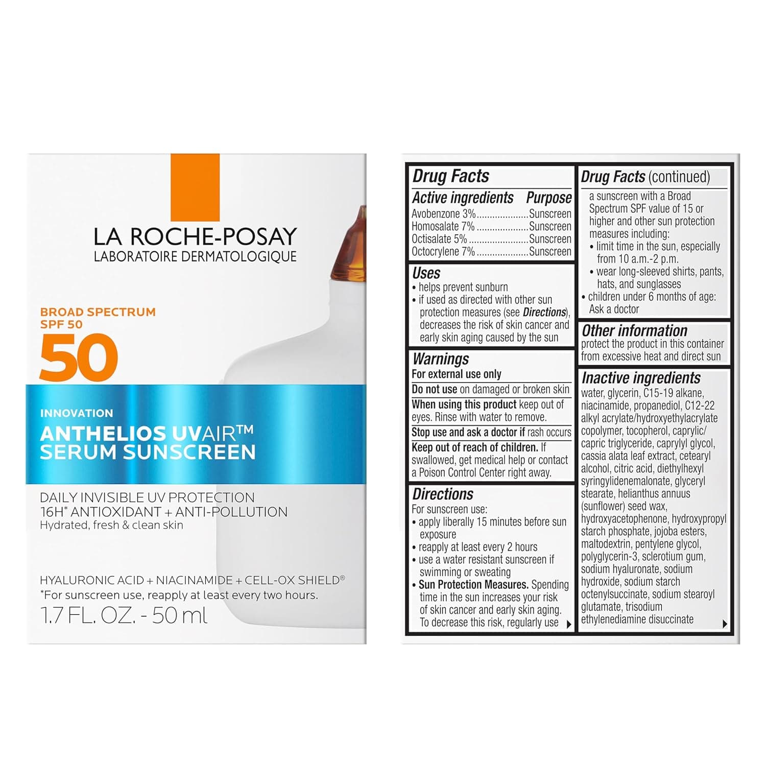 La Roche-Posay Anthelios UVAir Sunscreen Serum SPF 50 for Sensitive Skin – image 11