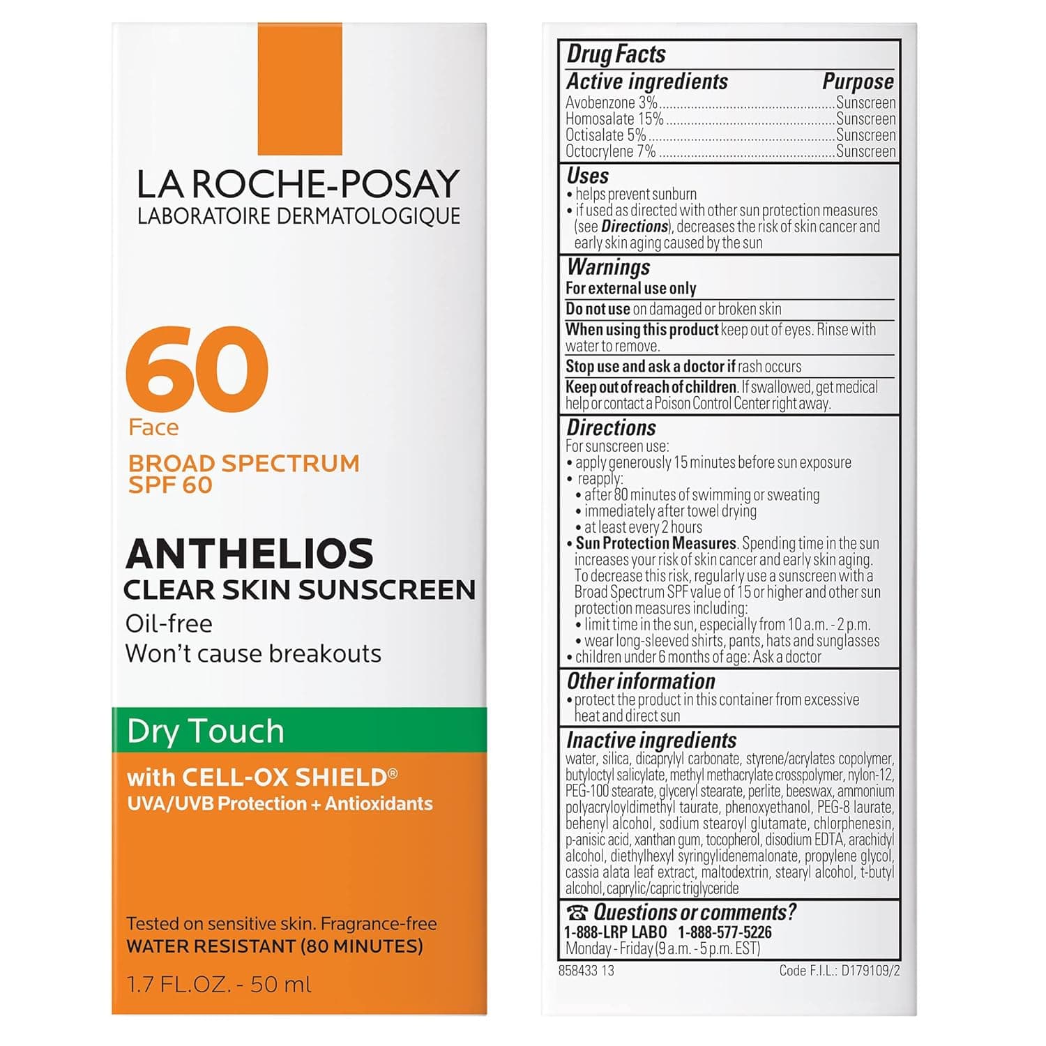 La Roche-Posay Anthelios Clear Skin Sunscreen Dry Touch SPF 60 – image 2